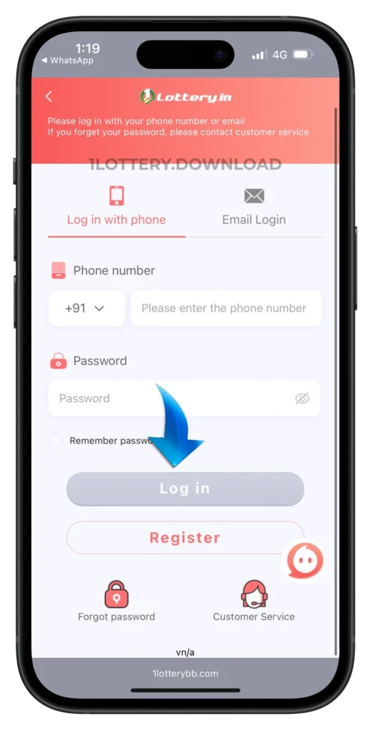 1lottery-login